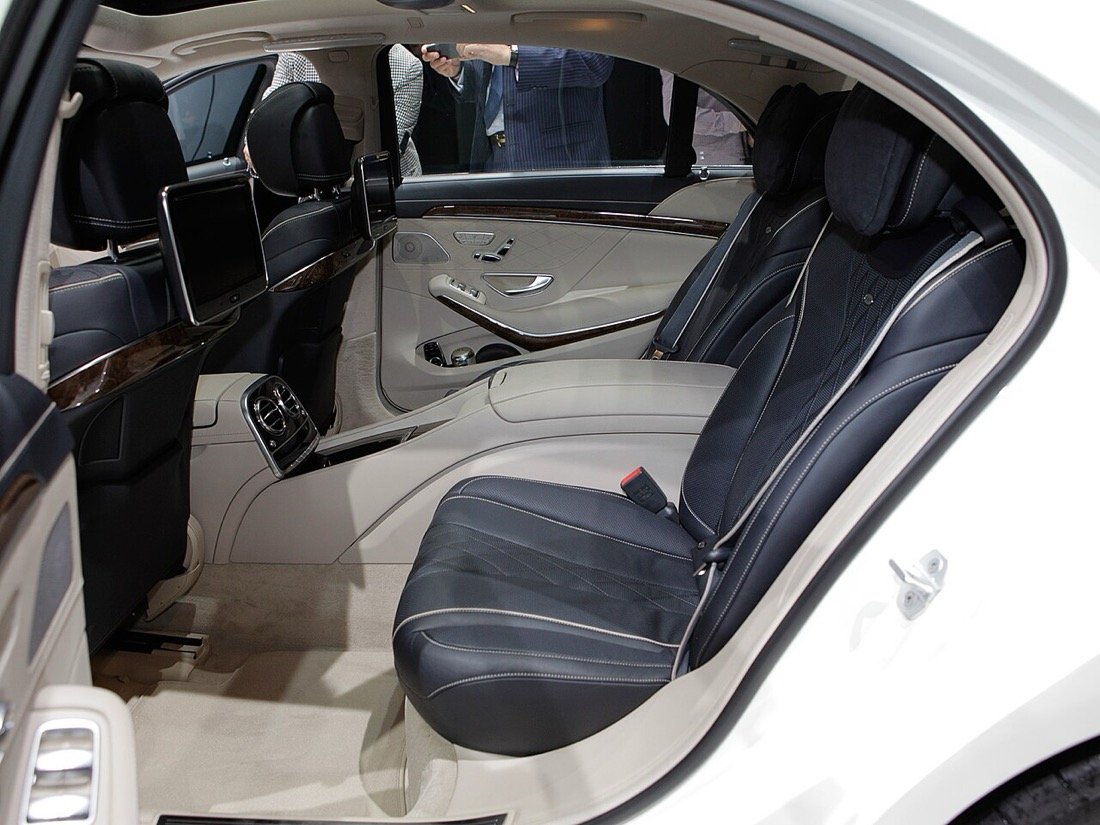 Luxury Mercedes S-Class rear seats