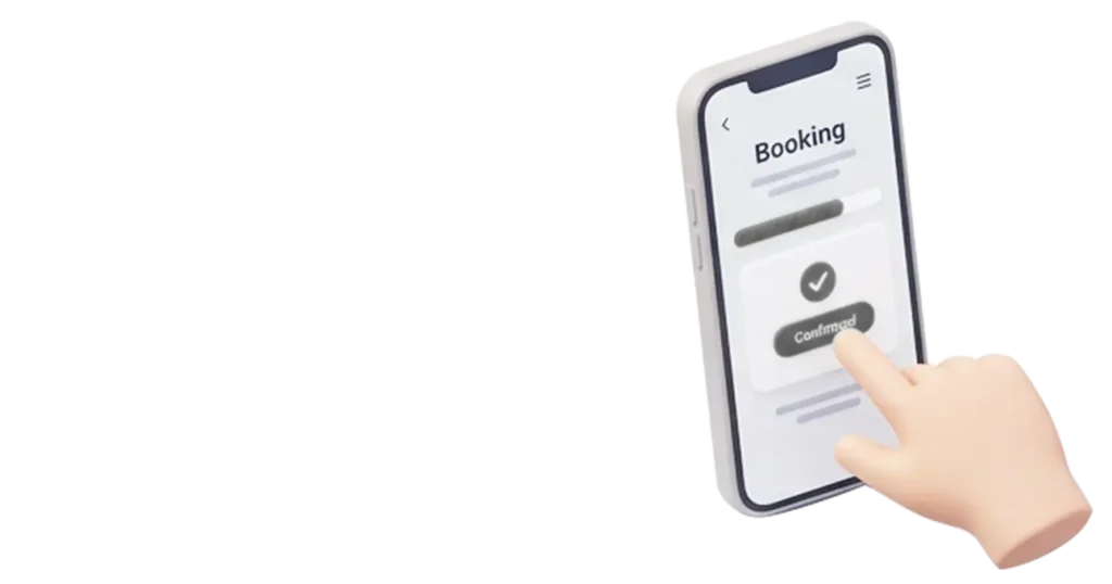 Mobile booking interface for scheduling delivery services