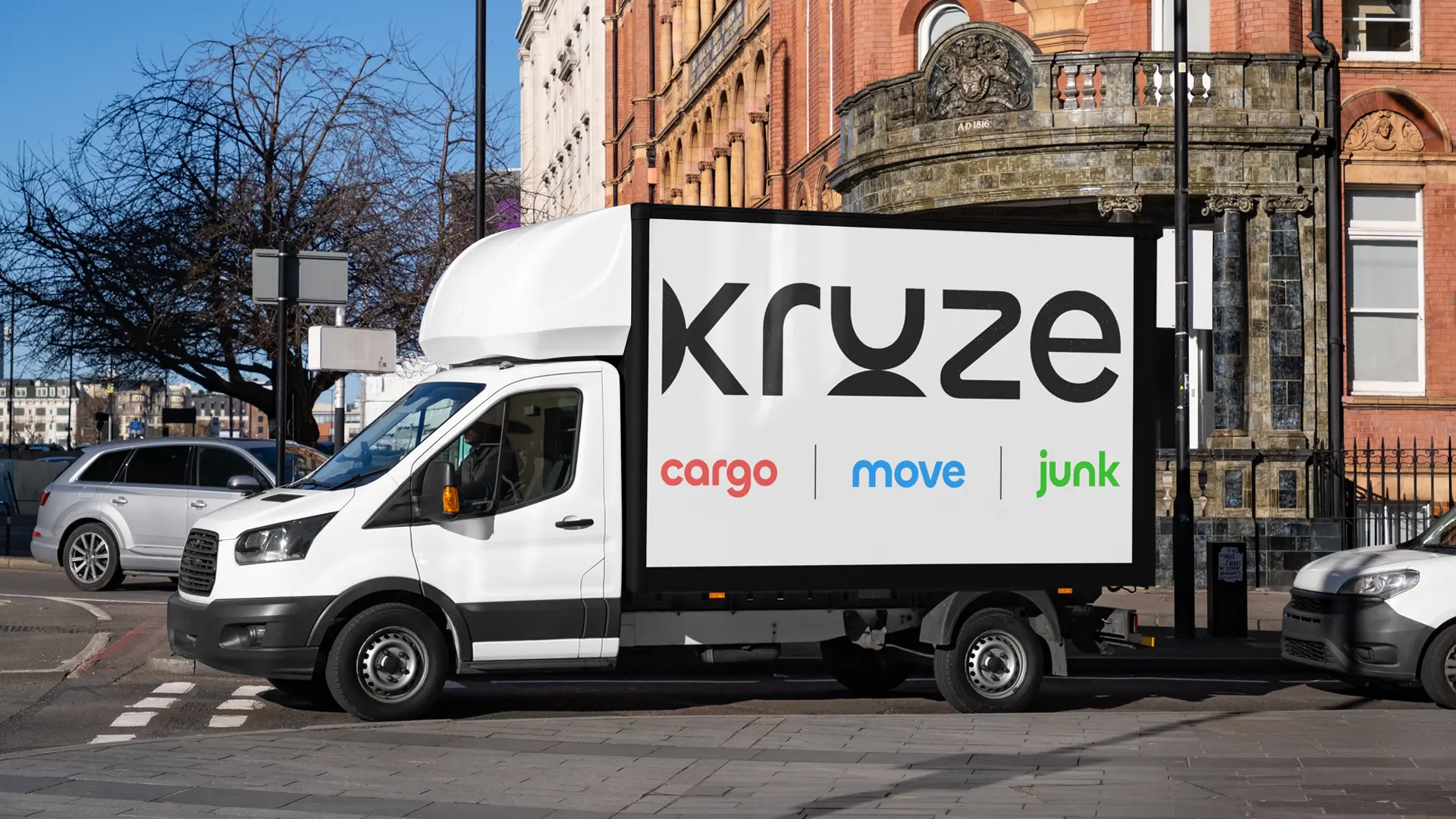 Kruze professional cargo, moving and junk removal service vehicle