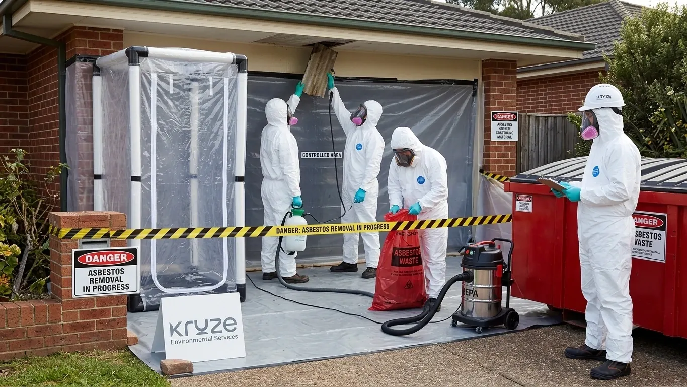 Kruze arranging safe licensed asbestos removal and disposal in West Yorkshire