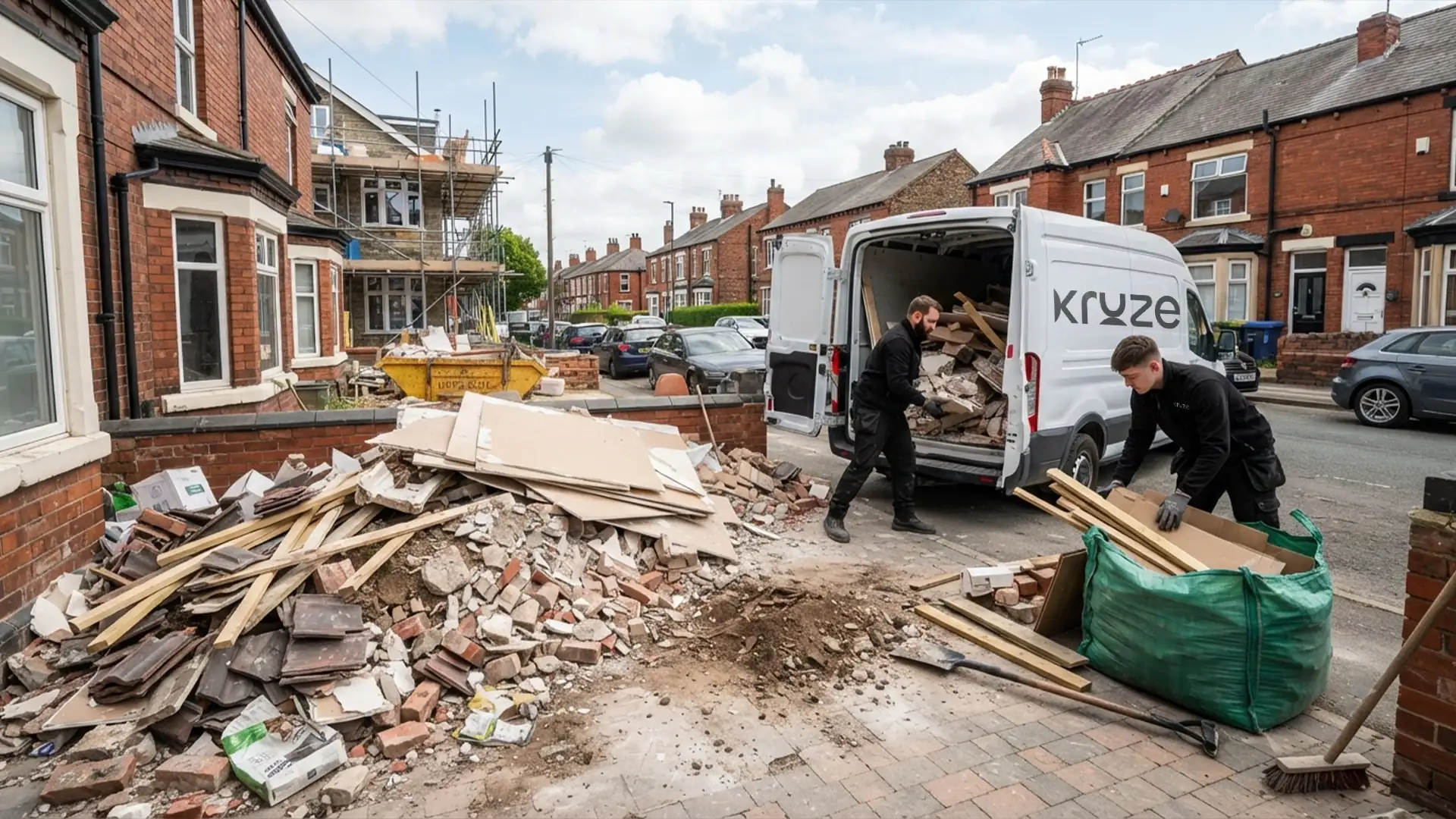 Kruze clearing construction waste in West Yorkshire