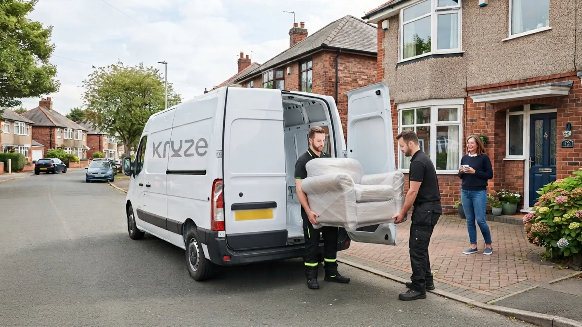 Kruze courier collecting an eBay marketplace item in Leeds, West Yorkshire
