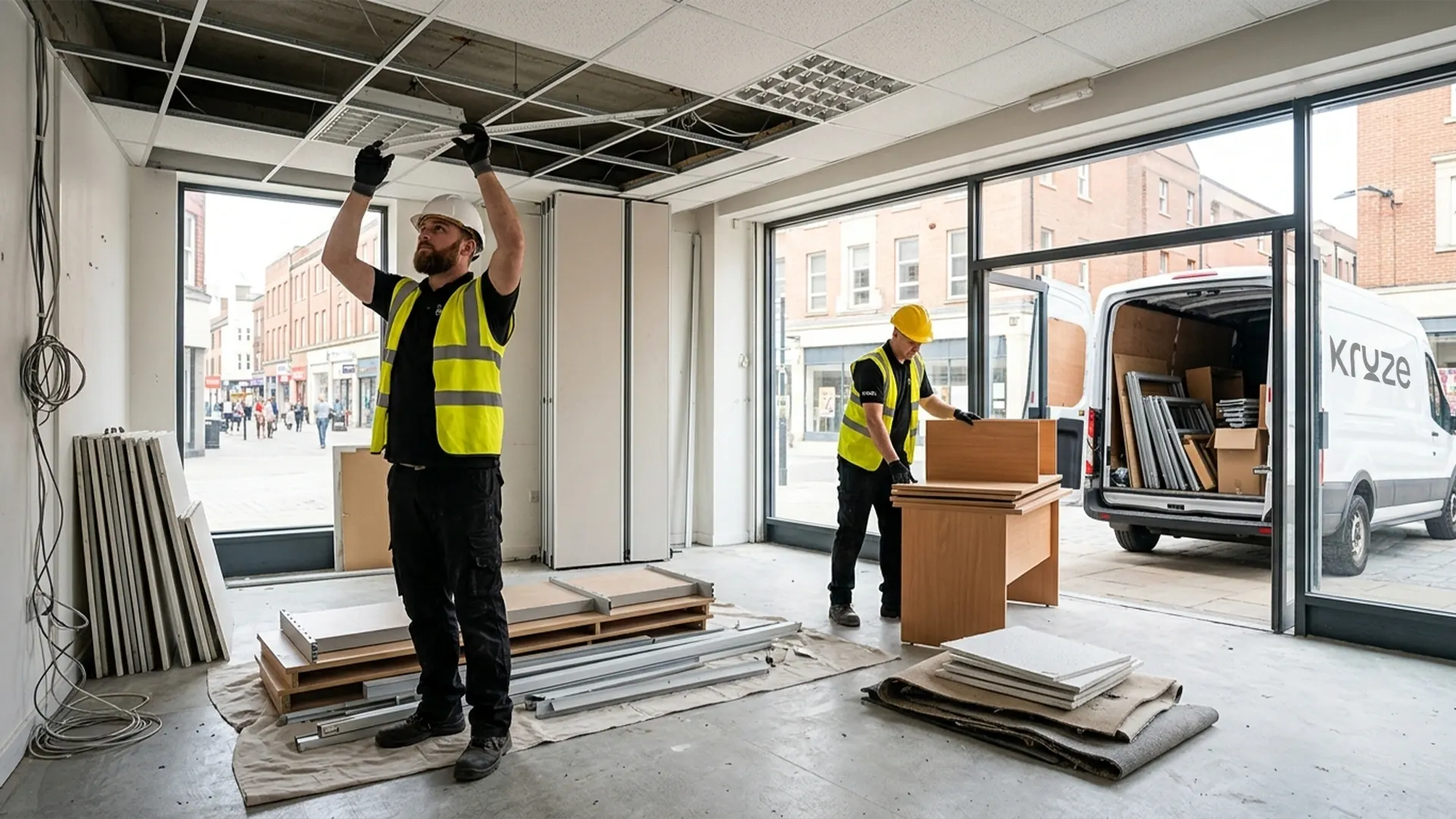 Kruze soft strip out of a commercial unit in West Yorkshire