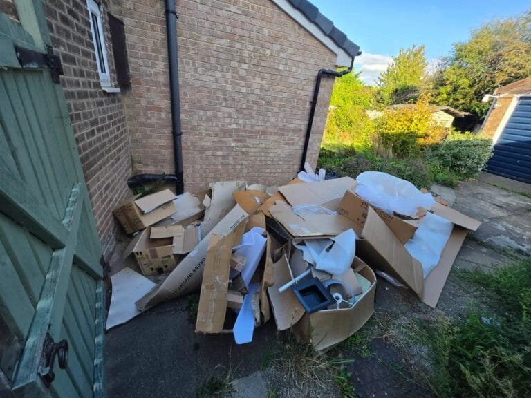 Before: cardboard and waste removal by Kruze, Wakefield WF2