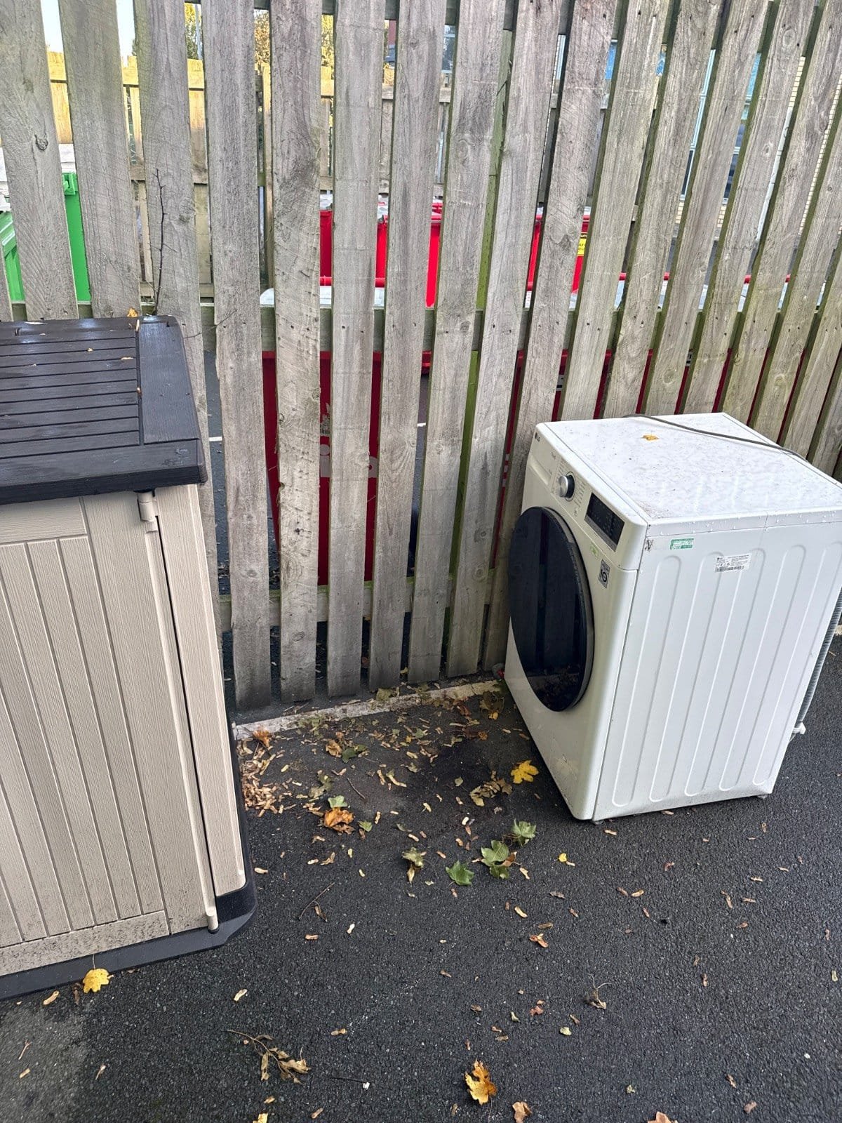 The same Bradford BD3 spot cleared after Kruze collected the fridge and washing machine