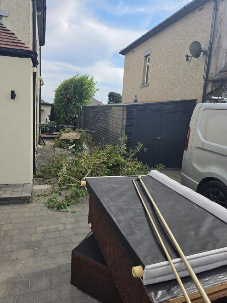 Before: garden waste removal by Kruze, Bradford BD13