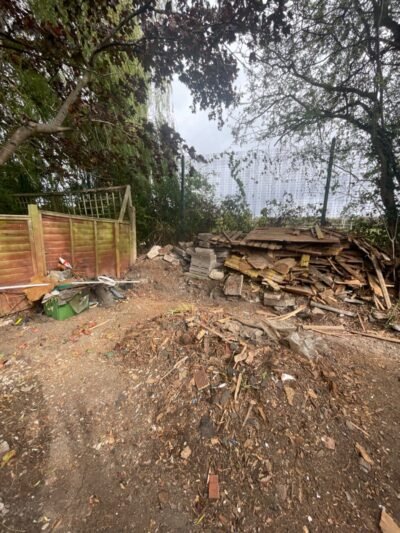 Before: garden waste removal by Kruze, Wakefield WF1