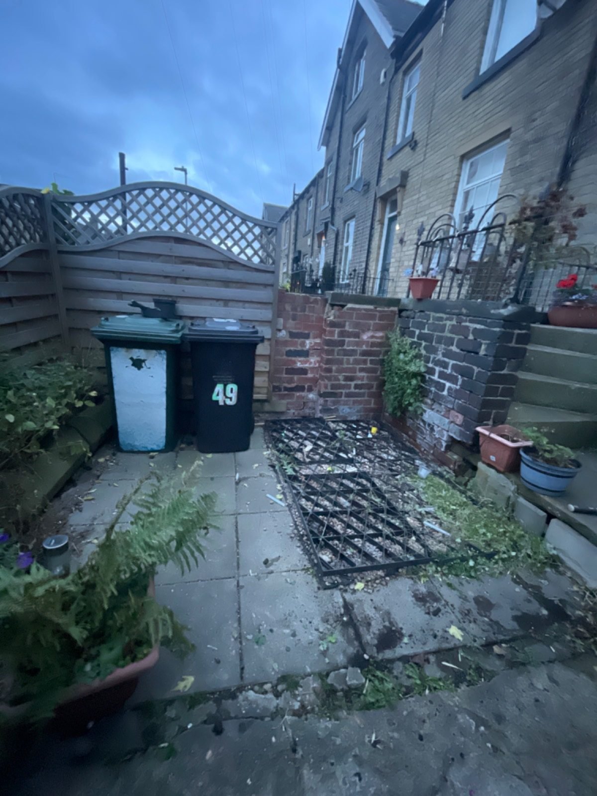 After: garden cleared of the greenhouse and old furniture by Kruze, Bradford BD12