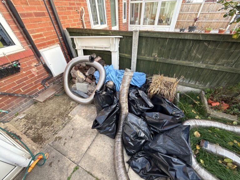 Before: yard clearance by Kruze, Castleford WF10