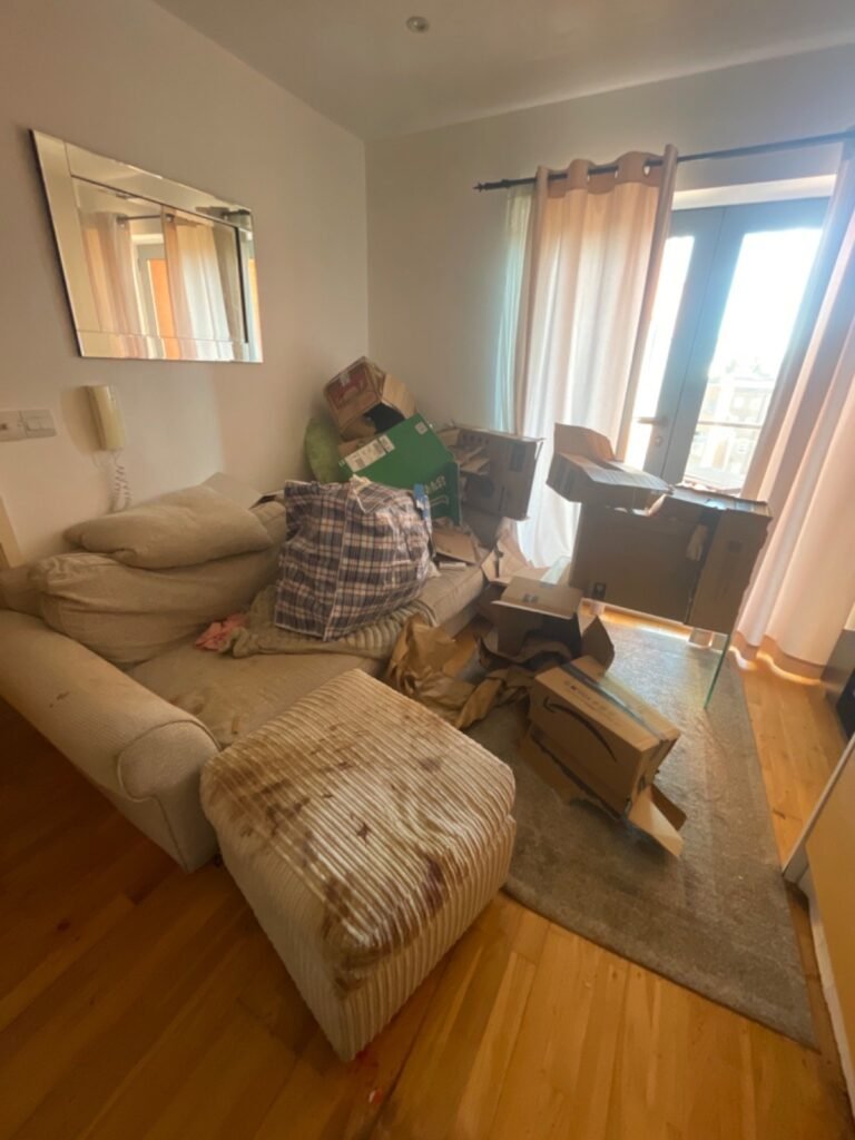 Before: sofa and living room clearance by Kruze, Leeds LS7