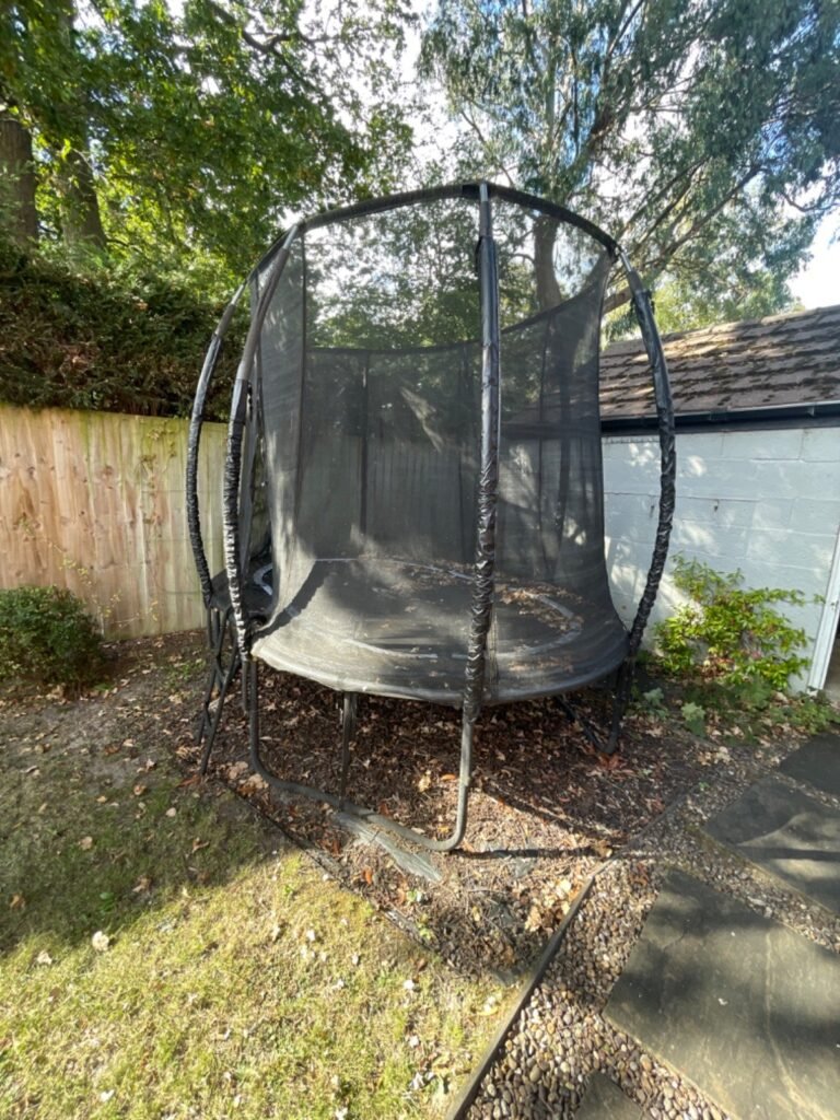 Before: trampoline and garden clearance by Kruze, Leeds LS8